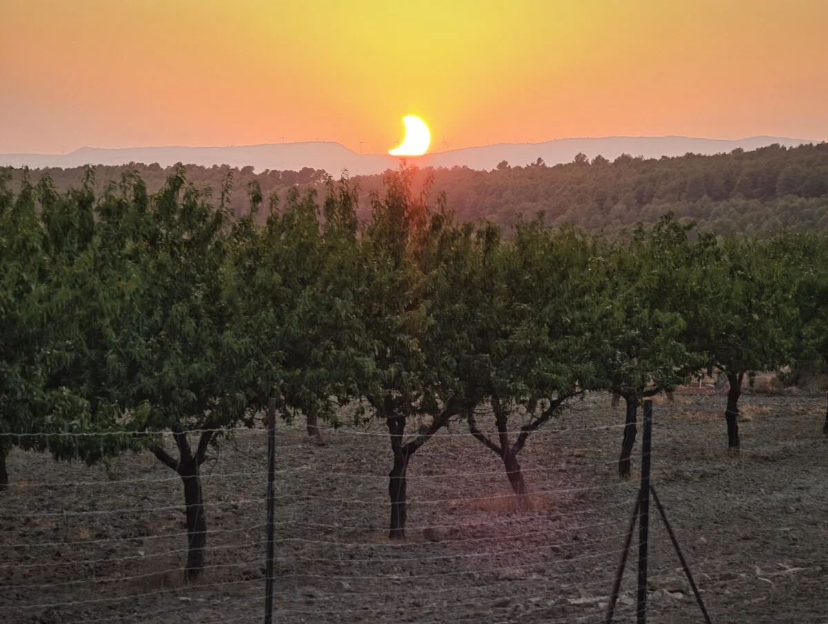Eclipsed sunset