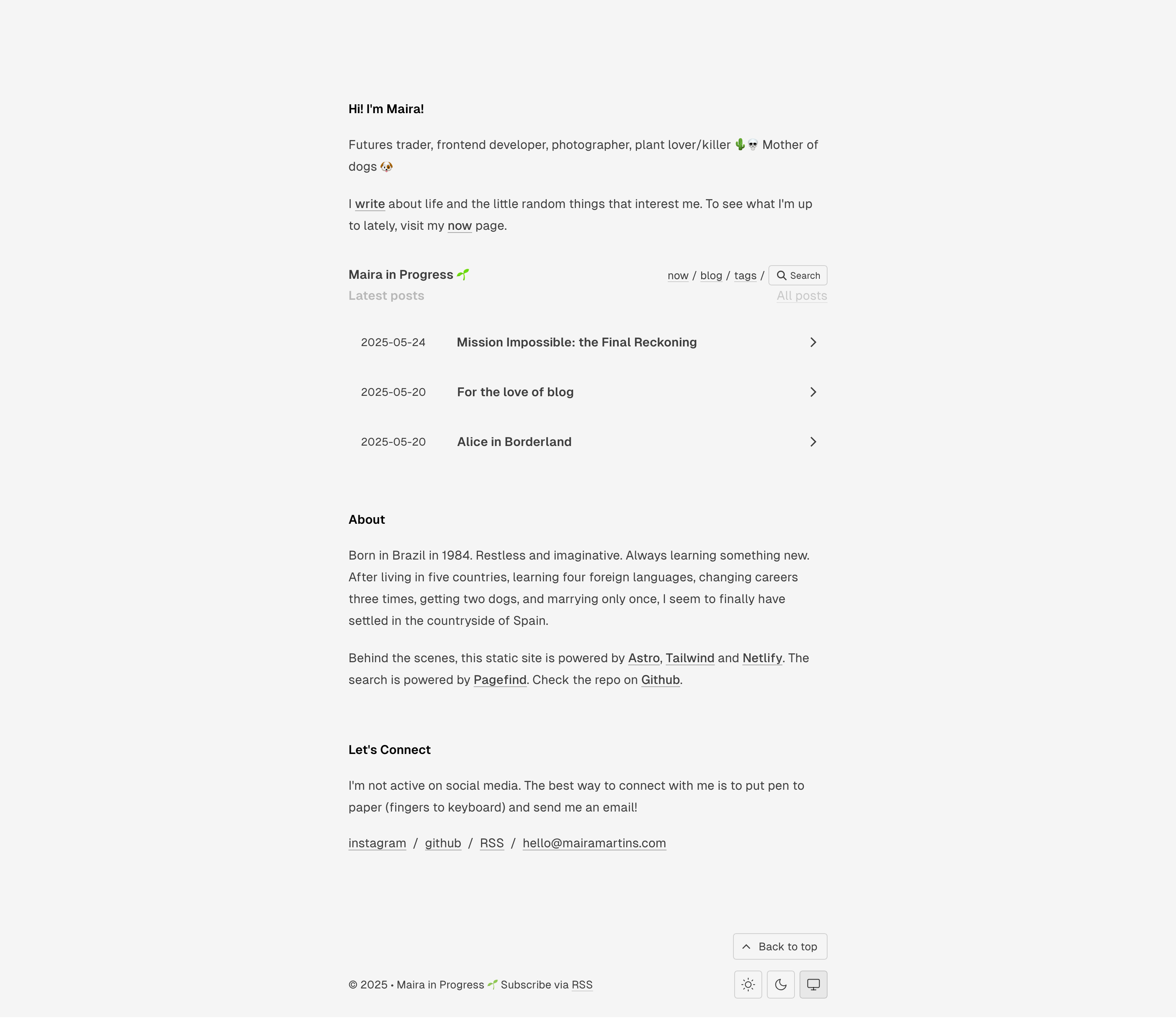My Astro.js static site